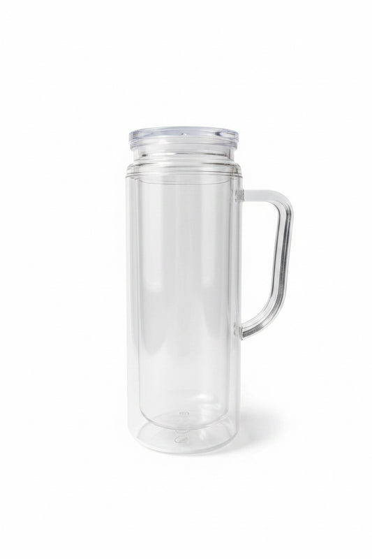 20oz Snow globe tumbler with handle